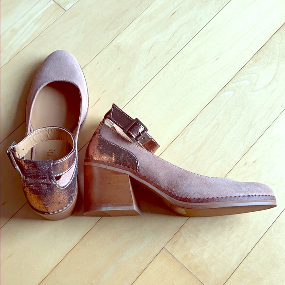 Ted&Muffy suede block heels